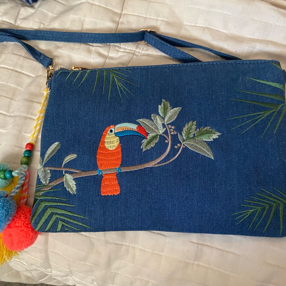 Denim Clutch